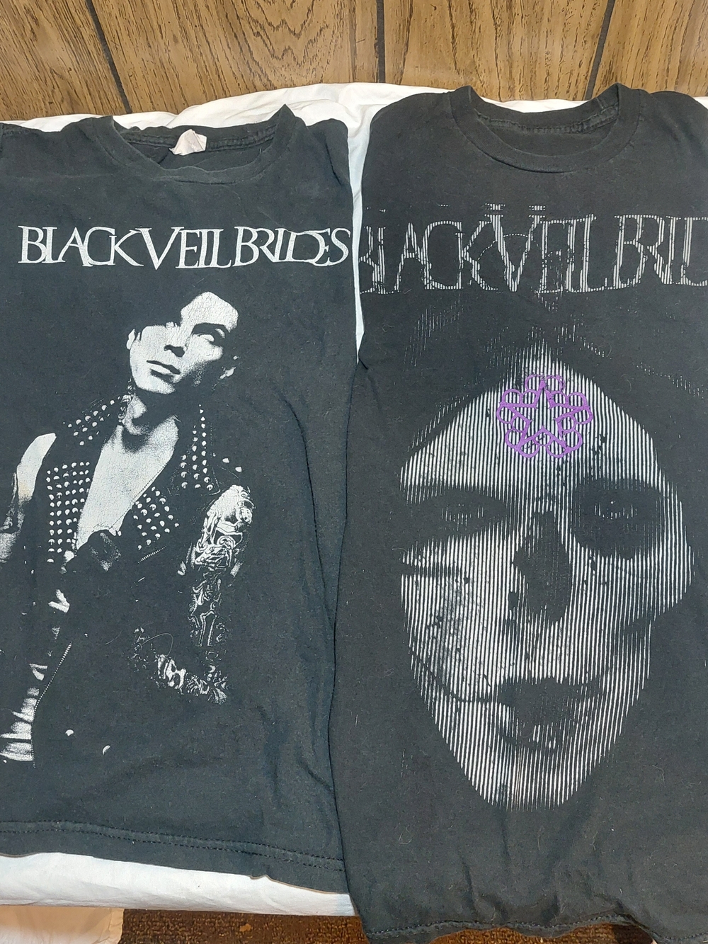 Lot Of 2 Black Veil Brides XS Band Shirts Womens
